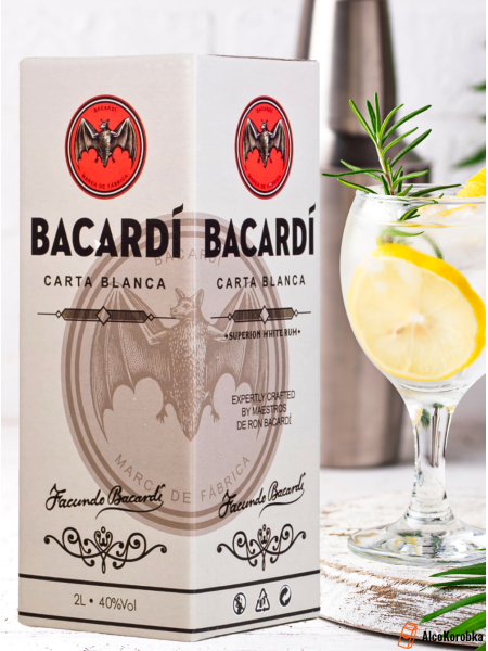 Белый Ром Bacardi Carta Blanca 3 литра Терапак