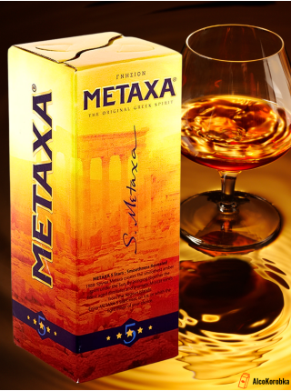 Бренди Metaxa 3 литра Tetra Pak