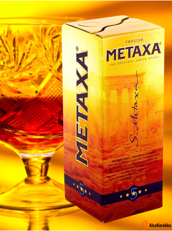 Бренди Metaxa 3 литра Tetra Pak